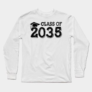 Class Of 2035 Grow With Me Handprints Long Sleeve T-Shirt